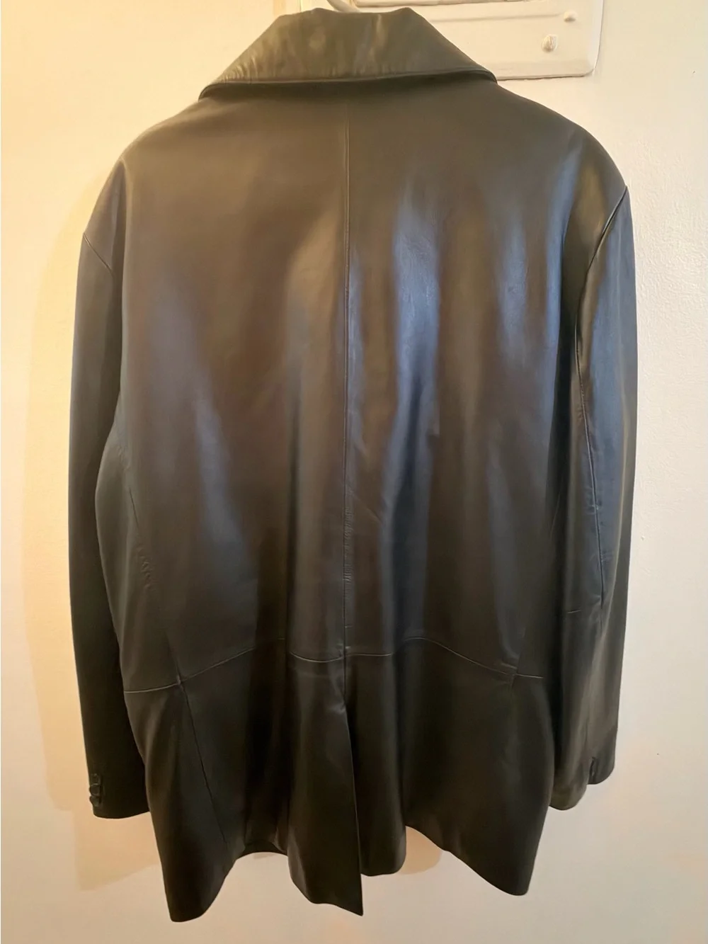 Michael Michelle Leather Blazer